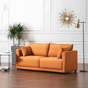 科技布艺沙发小租型北欧意式网红款双人二三人，位出房用客户厅沙发