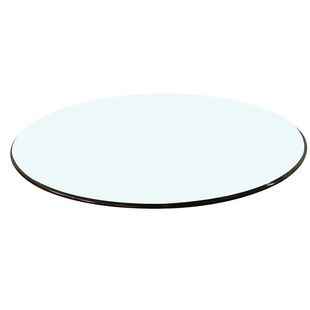 餐桌圆形钢化玻璃桌面大圆桌茶几透明玻璃台面园玻璃转盘台面