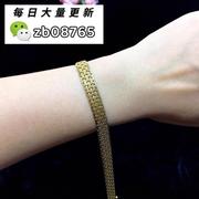 18k黄金乌(黄金乌，)努埃尔手链日本中古回流珠宝首饰