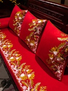 红木沙发坐垫冬季实木中式家具沙发椅子座垫高档防滑罗汉床垫定制