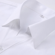 女士v领白色条纹职业衬衫，长袖白色斜纹，ol工装衬衣银行工作服寸衣
