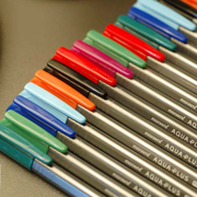 24色韩国慕娜美monami三角形笔杆彩色水笔笔芯0.4mm水笔0202