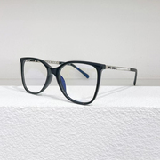 小香同款眼镜框板材素颜黑色框珍珠可配度数眼睛平光眼镜架女3441