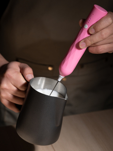 烨咖啡 奶泡机家用电动咖啡打奶泡器牛奶搅拌打蛋器手持打发器
