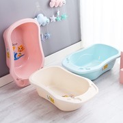 婴儿洗澡盆子宝宝塑料浴盆用品新生幼儿大号可坐躺儿童洗澡沐浴桶