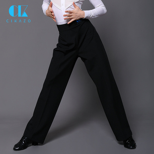 茜卡索 拉丁舞服男童舞蹈比赛服裤子男孩考级标准长裤西裤G6004