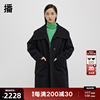 播羊毛呢大衣女商场同款冬新款休闲宽松小个子毛呢外套BDQ4AD1192