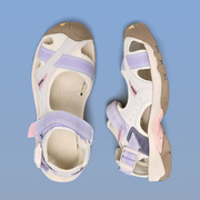 悍途夏季运动包头凉鞋，女2024孕妇防滑户外涉水沙滩洞洞鞋女款