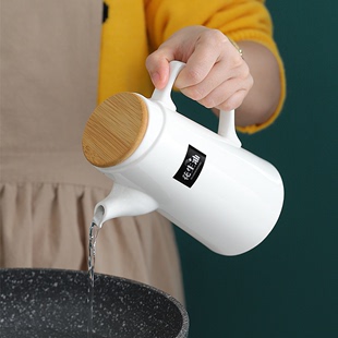陶瓷蚝油壶厨房用品家用酱油醋调料瓶罐防漏套装油罐创意带盖好物
