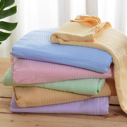 竹纤维毛巾被儿童婴儿宝宝空调被夏凉被夏季薄冰丝幼儿园午睡毯子