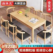 实木餐桌餐椅组合宽小户型，租房饭桌正方形80餐桌，西家用方桌八仙桌