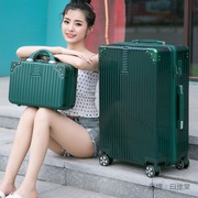 行李箱女万向轮复古铝框拉杆箱男旅行箱，20寸密码登机箱子母箱韩版
