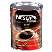 雀巢美式醇品速溶纯黑咖啡粉，无蔗糖添加桶罐装，500g大陆超市版