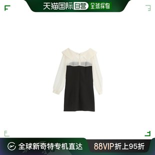 韩国直邮attrangs 透视拼色连衣裙 op15547