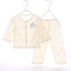 婴儿衣服夏季薄款男女宝宝，3-6月1-2岁纯棉长袖，分体套装无骨空调服