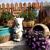 定制户外花园北极熊太阳能灯美式乡村，做旧复古落地庭院园艺装饰摆