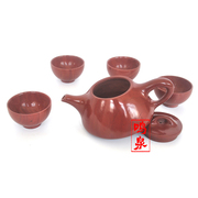 木鱼石手壶茶具（多款可选）套装天然石头茶壶茶杯，礼盒功夫茶具