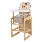智贝宝宝餐椅实木多功能便携式儿童吃饭座椅可调档婴儿餐桌椅CY61