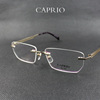 意大利caprio卡佩罗眼镜架纯钛近视眼镜框男款，无框ca6146