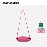 Marimekko2024春夏时尚Karla牛皮革糖果色单肩包