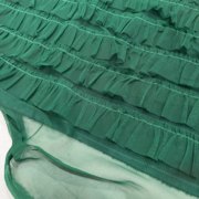 网纱绣花荷叶边蛋糕，裙布料绿色层层塔裙，礼服半裙蕾丝刺绣面料