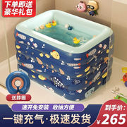 婴儿游泳池儿童充气游戏池家用宝宝洗澡加厚室内折叠宝宝bb游