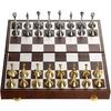 国际象棋磁性折叠高档皮盒收纳套装小学生金属棋子便携式欧式摆件