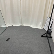 灰色拍照地毯背景布摄影直播衣帽间卧室定制满铺办公客厅地垫定制