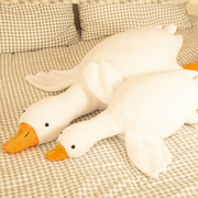 趴趴大白鹅公仔白色鸭子毛绒玩具，趴睡枕大鹅，抱枕床上玩偶超大娃娃