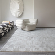 进口羊毛加丝地毯超柔现代欧式简约轻奢客厅沙发垫卧室床边毯地垫