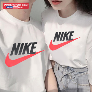 nike耐克t恤女情侣短袖，男夏季女士运动服透气女装体恤衫七夕