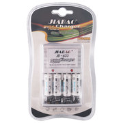 佳宝5号7号9V充电电池套装JB-633充电器+4节5号AA600毫安电池