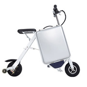行李箱锂电池电动自行车，女残疾人折叠电动车，旅行箱包电动车上飞机
