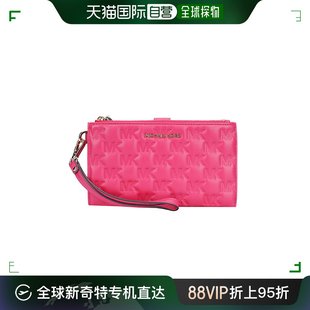 香港直邮Michael Kors/MK 女士徽标logo压印手拿包长款多卡槽钱包