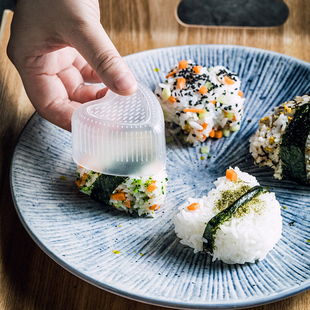 日式饭团寿司模具套装寿司工具，宝宝喂饭神器，便当海苔三角饭团模具