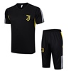 尤文图斯球衣短袖足球训练服七分裤套装d831#footballjersey