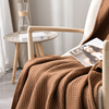 布艺欧式奢华新古典深色咖啡色实木家居卧室粗麻呢床尾毯沙发巾
