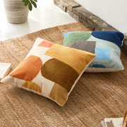 北欧全棉刺绣抱枕沙发客厅，靠枕套不含芯现简约装饰靠枕床头大靠背