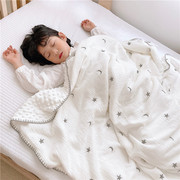 豆豆毯婴儿毯子宝宝安抚毛毯新生纱布被子儿童幼儿园盖毯春秋薄被