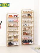 IKEA宜家乐鞋架家用进门口简易大容量小户型收纳储物鞋柜简约防尘