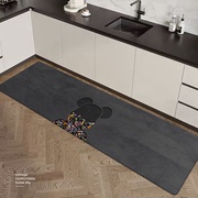 厨房地垫防滑防油可擦免洗硅藻泥，吸水垫防脏防水专用脚垫l形地毯