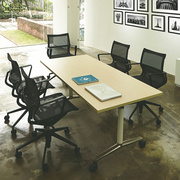 时尚现代铝合金舒适办公电脑会议椅可躺升降人体工学会议室椅子