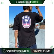 日本直邮RVCA 男女同款椰子树印花宽松半袖T恤 BE041231