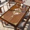新中式餐桌垫子防水防油防烫免洗pvc软玻璃，桌布客厅实木茶几桌布