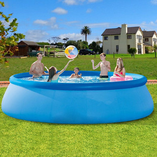 户外大型支架水池游泳池成人充气儿童，洗澡家用圆形戏水池移动过滤