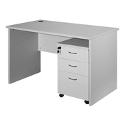 职员办公桌桌椅台式家用写字台抽屉柜电脑桌单人，1.2米简易办工桌