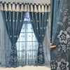 植物花卉遮光窗帘布，北欧简约卧室客厅阳台大气，双层纱一体成品