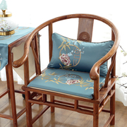 红木圈椅垫绣花太师椅新中式红木，椅子坐垫家具实木圈椅坐垫防滑