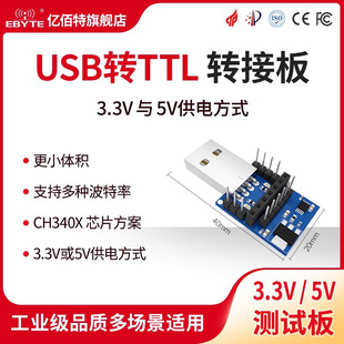亿佰特CP2102 2.4G USB转TTL转接板模块 ESD保护 多种波特率