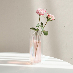 南十字星 网红亚克力花瓶创意客厅插花花器餐桌摆件艺术造型ins风